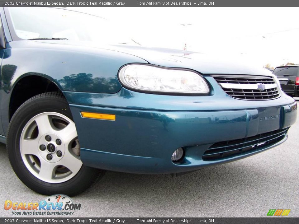 2003 Chevrolet Malibu LS Sedan Dark Tropic Teal Metallic / Gray Photo #2