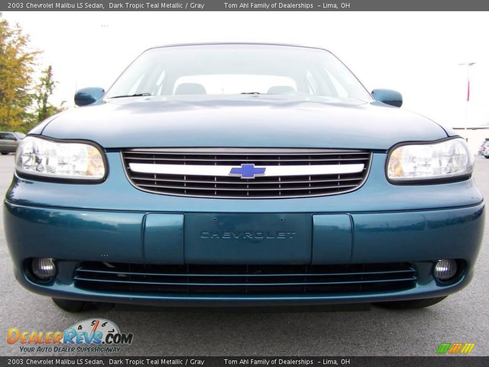 2003 Chevrolet Malibu LS Sedan Dark Tropic Teal Metallic / Gray Photo #3