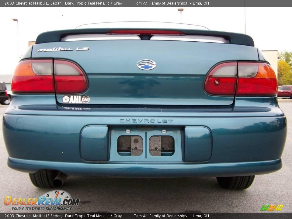 2003 Chevrolet Malibu LS Sedan Dark Tropic Teal Metallic / Gray Photo #5