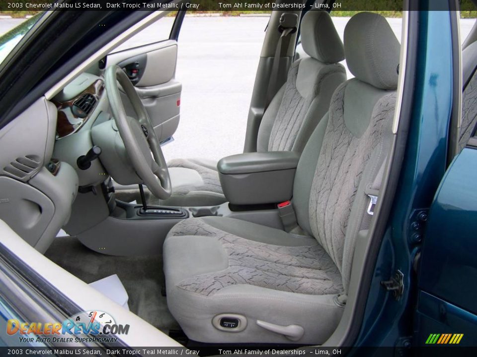 2003 Chevrolet Malibu LS Sedan Dark Tropic Teal Metallic / Gray Photo #8
