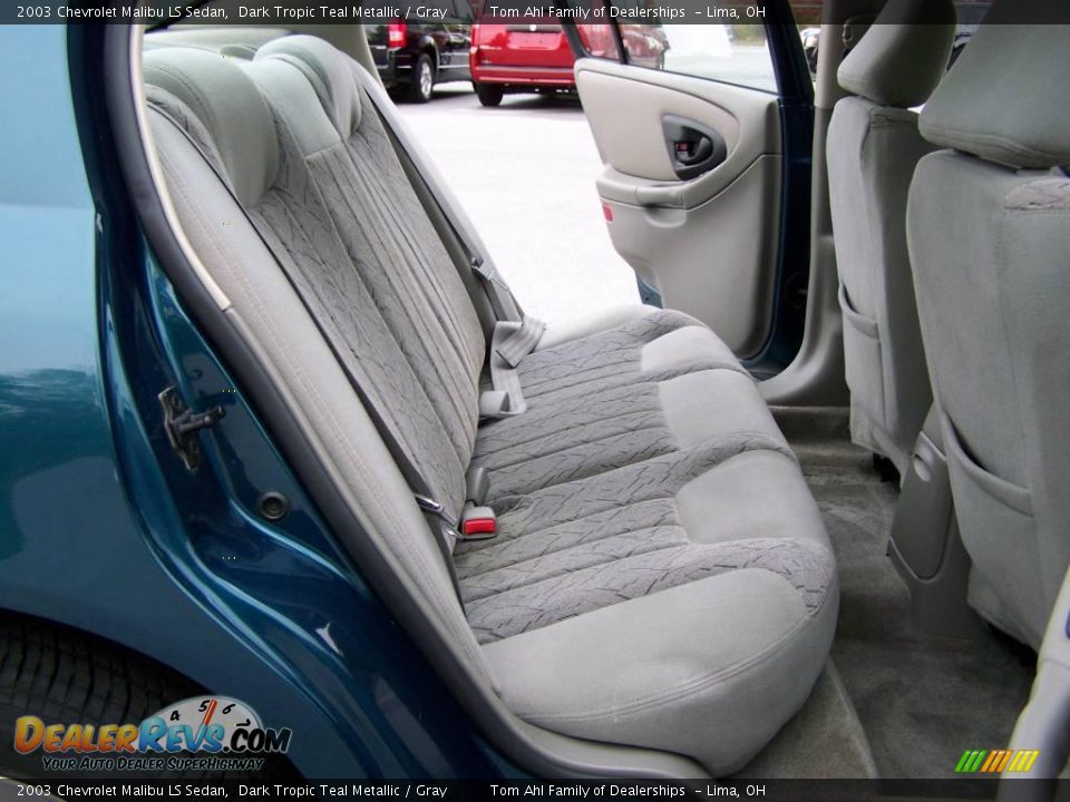 2003 Chevrolet Malibu LS Sedan Dark Tropic Teal Metallic / Gray Photo #10