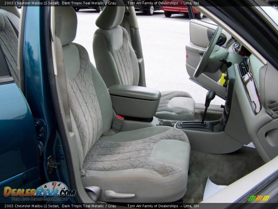 2003 Chevrolet Malibu LS Sedan Dark Tropic Teal Metallic / Gray Photo #11