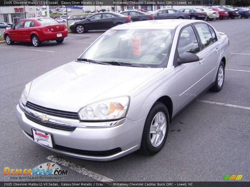 2005 Chevrolet Malibu LS V6 Sedan Galaxy Silver Metallic / Gray Photo #1