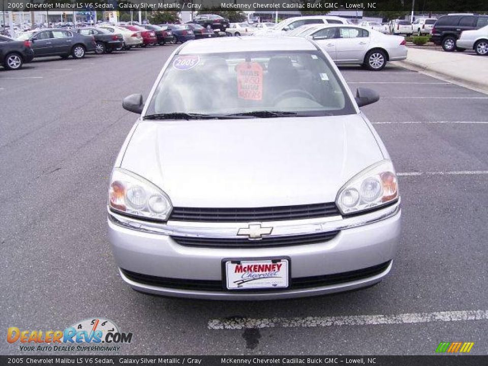 2005 Chevrolet Malibu LS V6 Sedan Galaxy Silver Metallic / Gray Photo #6