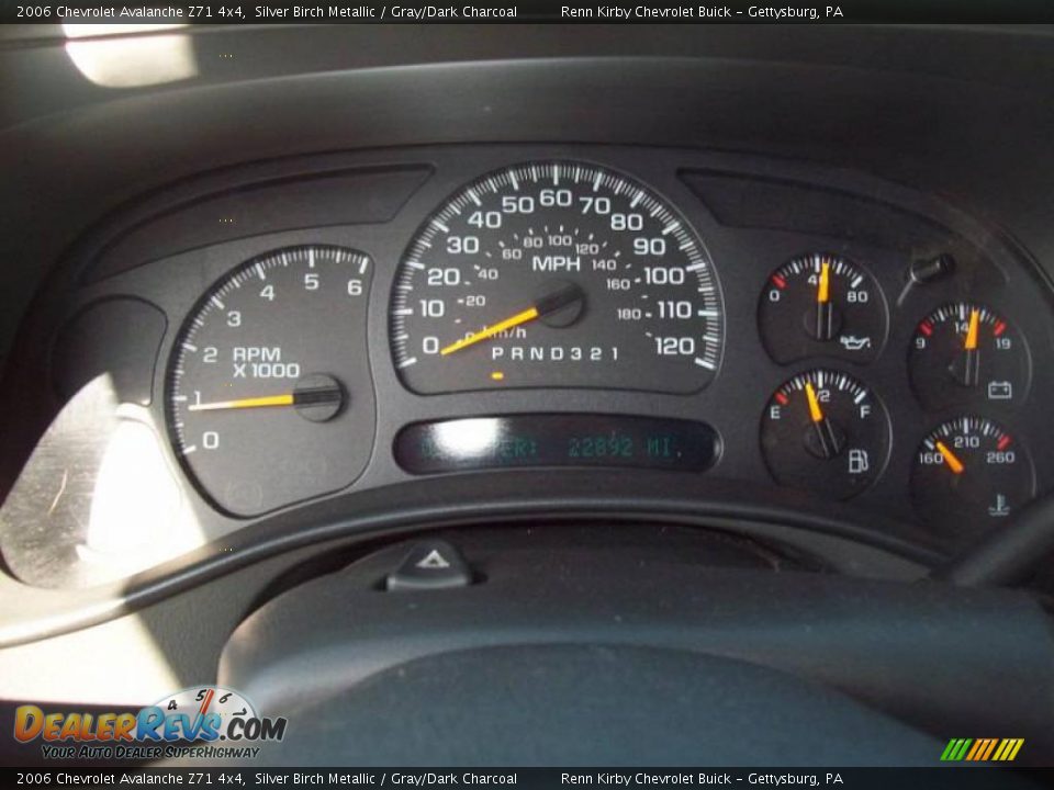 2006 Chevrolet Avalanche Z71 4x4 Silver Birch Metallic / Gray/Dark Charcoal Photo #23