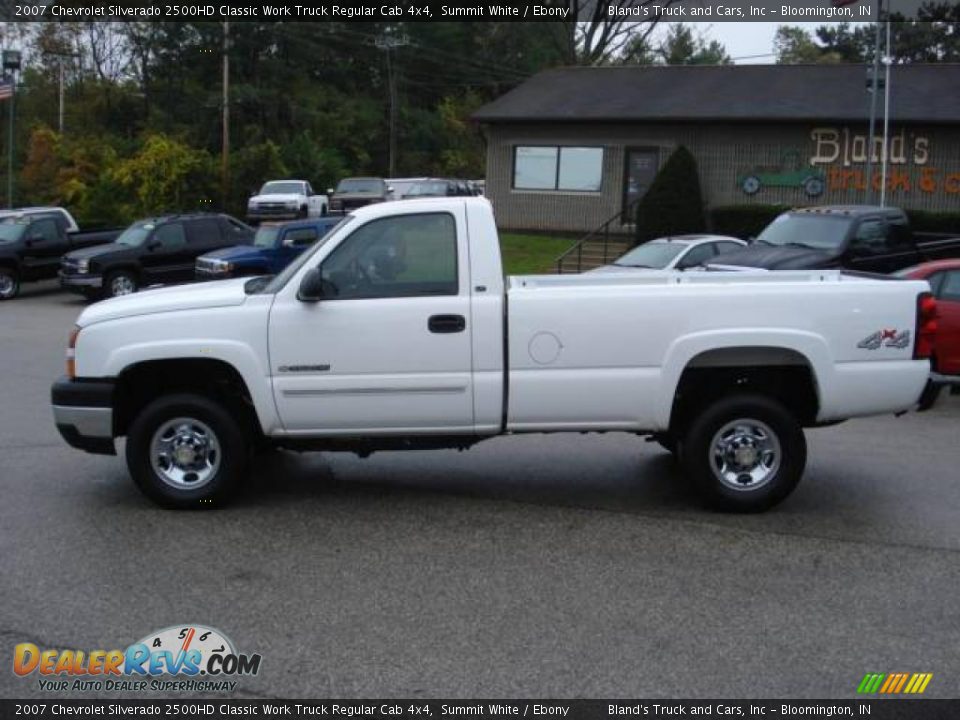 2007 Chevrolet Silverado 2500HD Classic Work Truck Regular Cab 4x4 Summit White / Ebony Photo #2