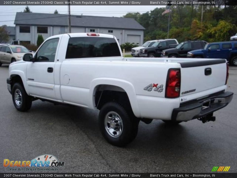 2007 Chevrolet Silverado 2500HD Classic Work Truck Regular Cab 4x4 Summit White / Ebony Photo #3