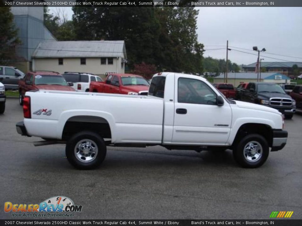 2007 Chevrolet Silverado 2500HD Classic Work Truck Regular Cab 4x4 Summit White / Ebony Photo #7
