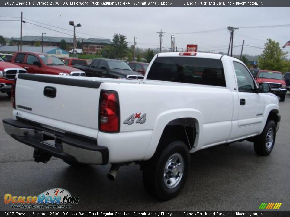 2007 Chevrolet Silverado 2500HD Classic Work Truck Regular Cab 4x4 Summit White / Ebony Photo #8