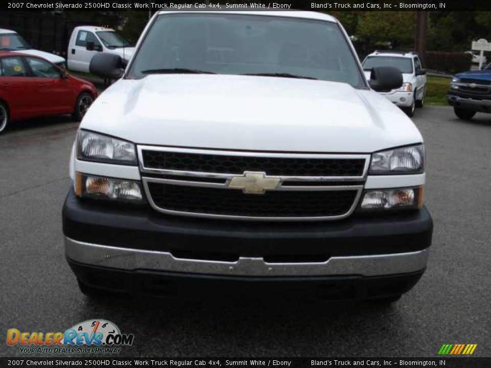 2007 Chevrolet Silverado 2500HD Classic Work Truck Regular Cab 4x4 Summit White / Ebony Photo #9