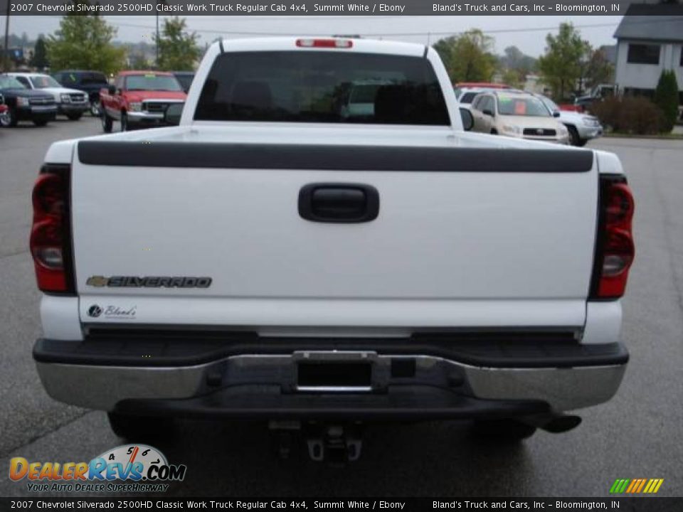 2007 Chevrolet Silverado 2500HD Classic Work Truck Regular Cab 4x4 Summit White / Ebony Photo #10
