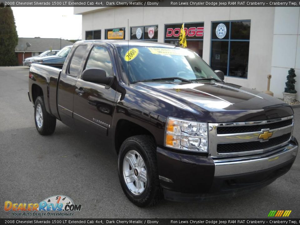 2008 Chevrolet Silverado 1500 LT Extended Cab 4x4 Dark Cherry Metallic / Ebony Photo #3
