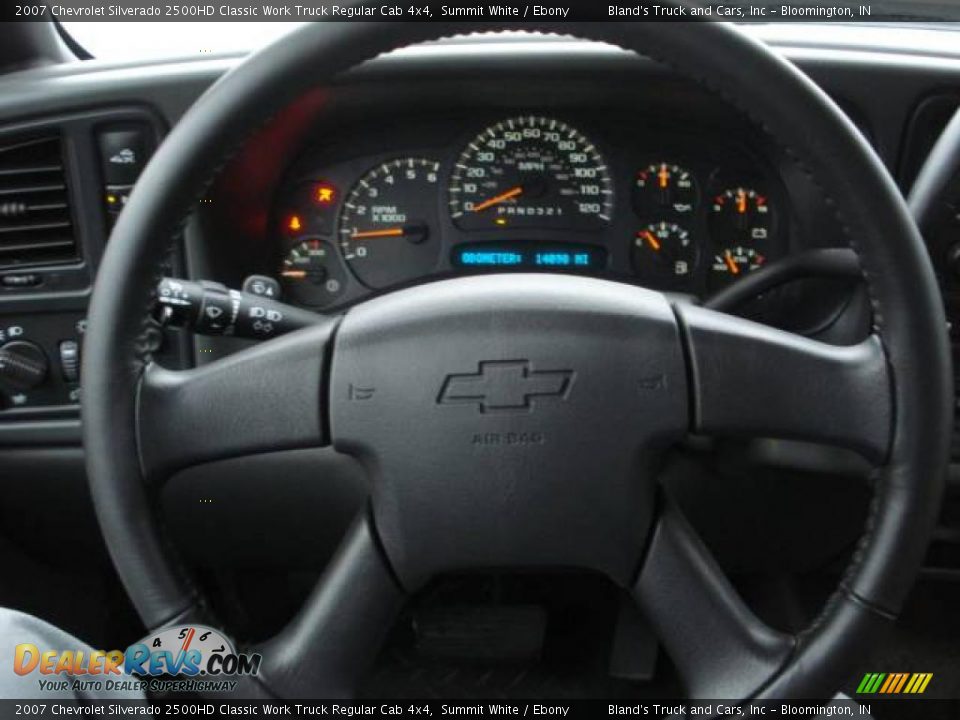 2007 Chevrolet Silverado 2500HD Classic Work Truck Regular Cab 4x4 Summit White / Ebony Photo #17