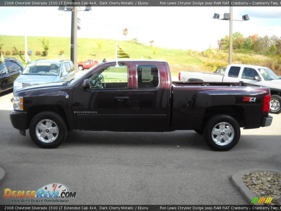 2008 Chevrolet Silverado 1500 LT Extended Cab 4x4 Dark Cherry Metallic / Ebony Photo #5