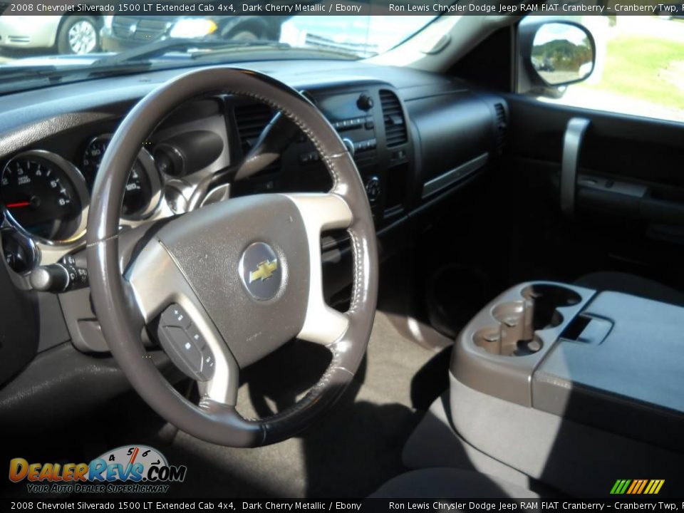 2008 Chevrolet Silverado 1500 LT Extended Cab 4x4 Dark Cherry Metallic / Ebony Photo #7