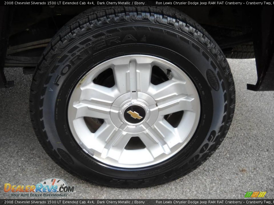 2008 Chevrolet Silverado 1500 LT Extended Cab 4x4 Dark Cherry Metallic / Ebony Photo #13