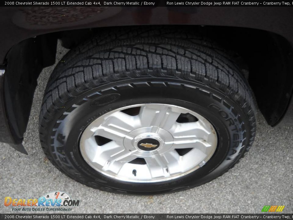 2008 Chevrolet Silverado 1500 LT Extended Cab 4x4 Dark Cherry Metallic / Ebony Photo #16