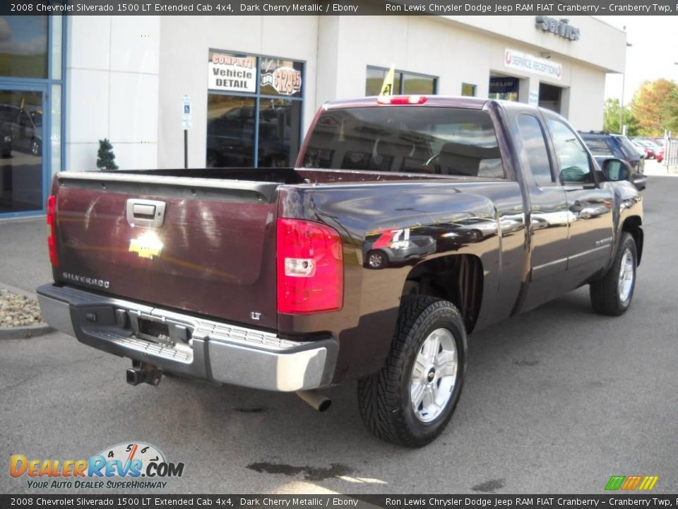 2008 Chevrolet Silverado 1500 LT Extended Cab 4x4 Dark Cherry Metallic / Ebony Photo #17
