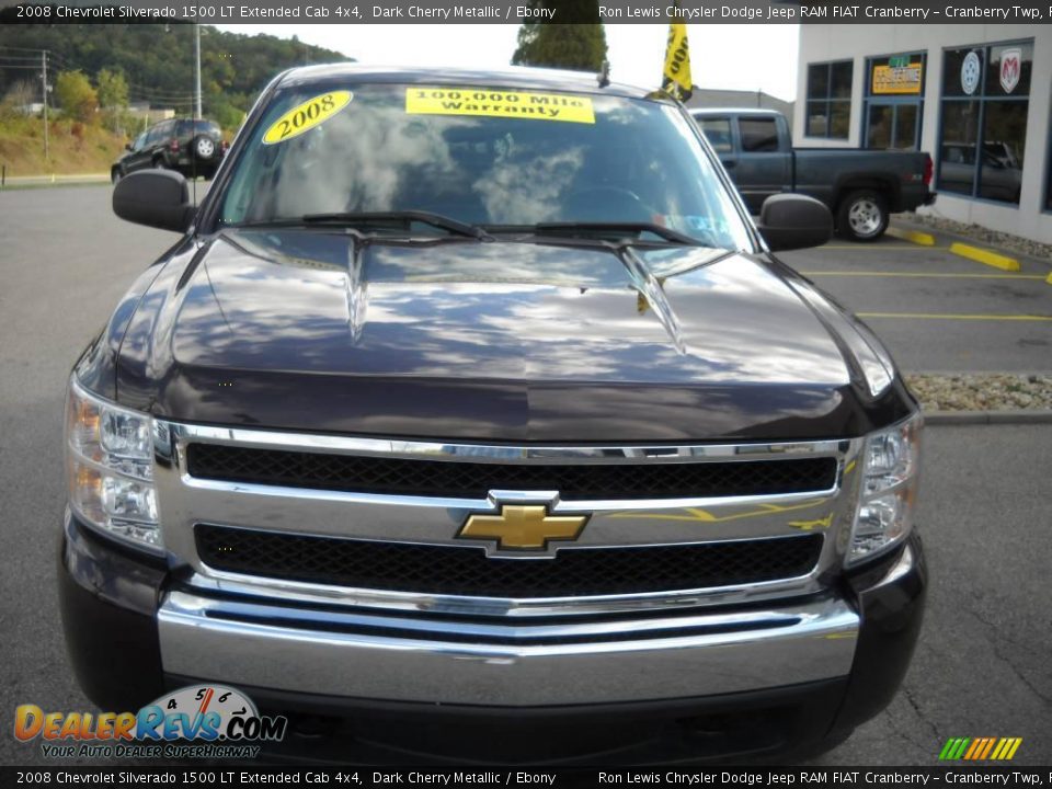 2008 Chevrolet Silverado 1500 LT Extended Cab 4x4 Dark Cherry Metallic / Ebony Photo #18