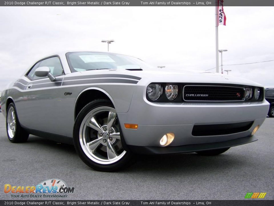 2010 Dodge Challenger R/T Classic Bright Silver Metallic / Dark Slate Gray Photo #1