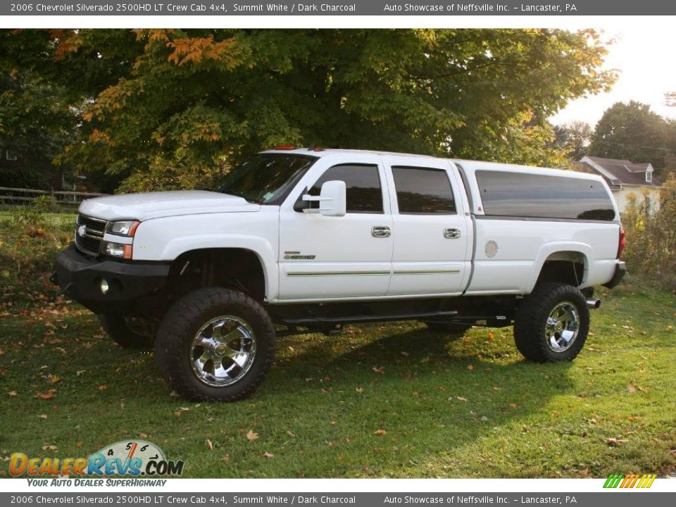 2006 Chevrolet Silverado 2500HD LT Crew Cab 4x4 Summit White / Dark Charcoal Photo #3