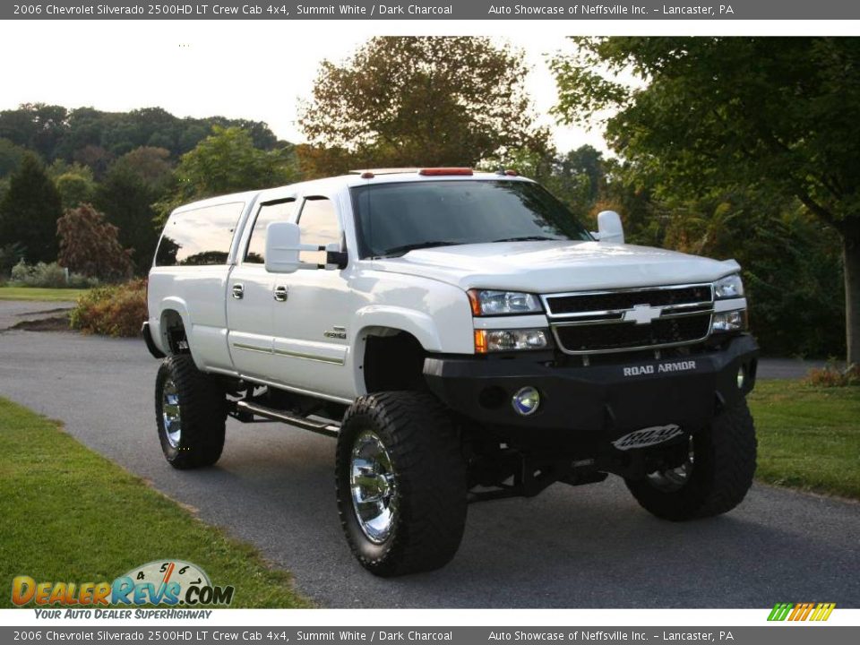 2006 Chevrolet Silverado 2500HD LT Crew Cab 4x4 Summit White / Dark Charcoal Photo #6