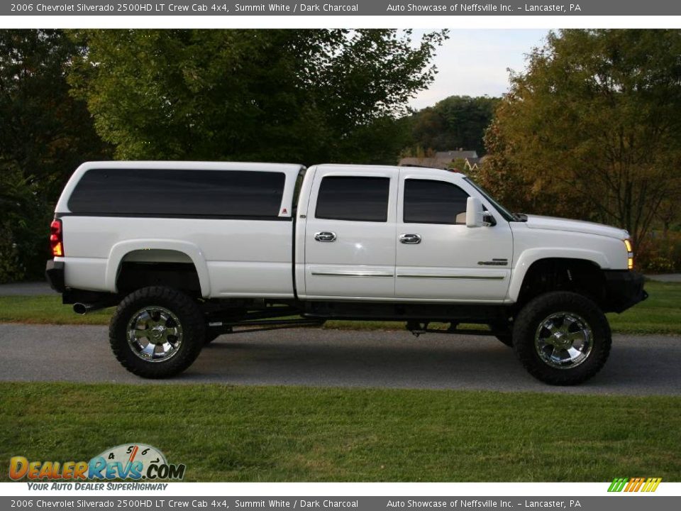 2006 Chevrolet Silverado 2500HD LT Crew Cab 4x4 Summit White / Dark Charcoal Photo #8