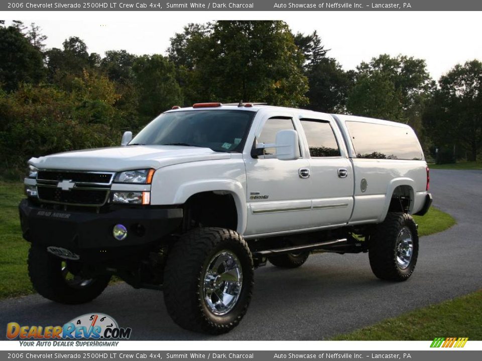 2006 Chevrolet Silverado 2500HD LT Crew Cab 4x4 Summit White / Dark Charcoal Photo #9