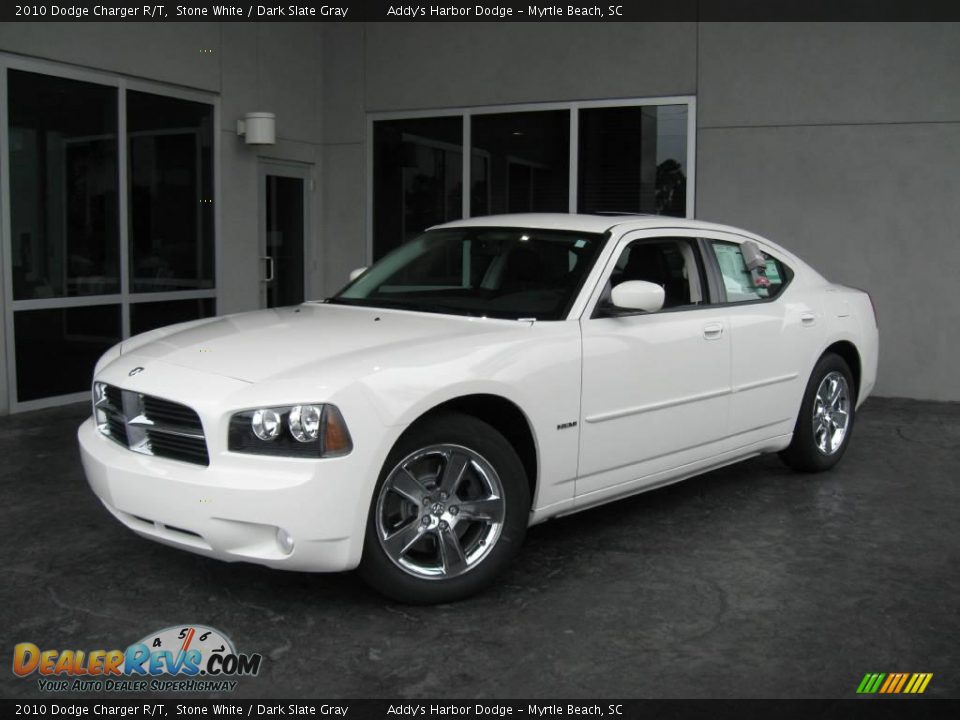 2010 Dodge Charger R/T Stone White / Dark Slate Gray Photo #1