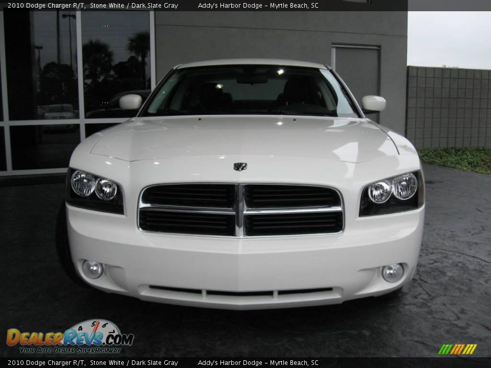 2010 Dodge Charger R/T Stone White / Dark Slate Gray Photo #2