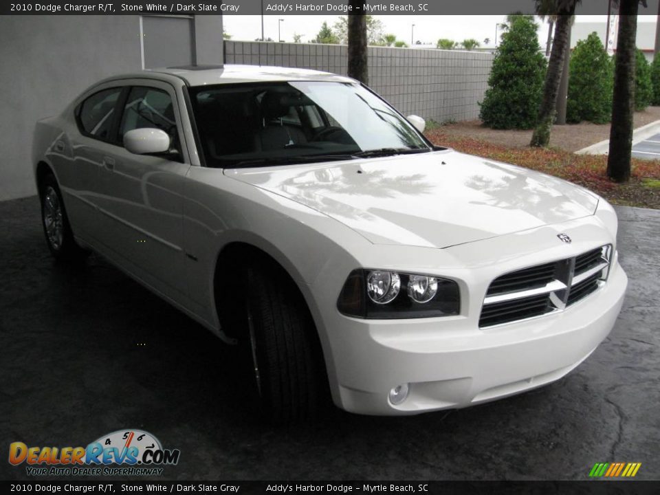 2010 Dodge Charger R/T Stone White / Dark Slate Gray Photo #3