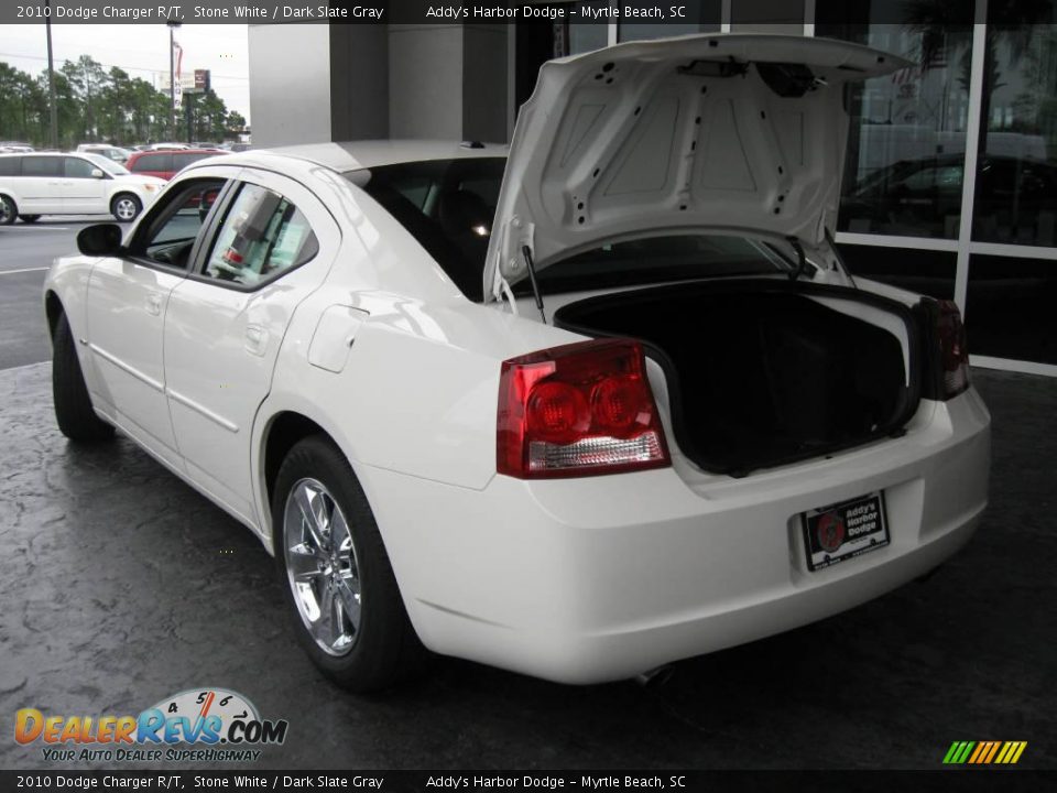 2010 Dodge Charger R/T Stone White / Dark Slate Gray Photo #8