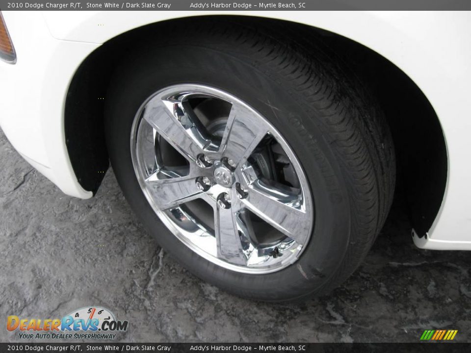 2010 Dodge Charger R/T Stone White / Dark Slate Gray Photo #10
