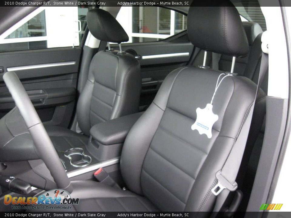 2010 Dodge Charger R/T Stone White / Dark Slate Gray Photo #13