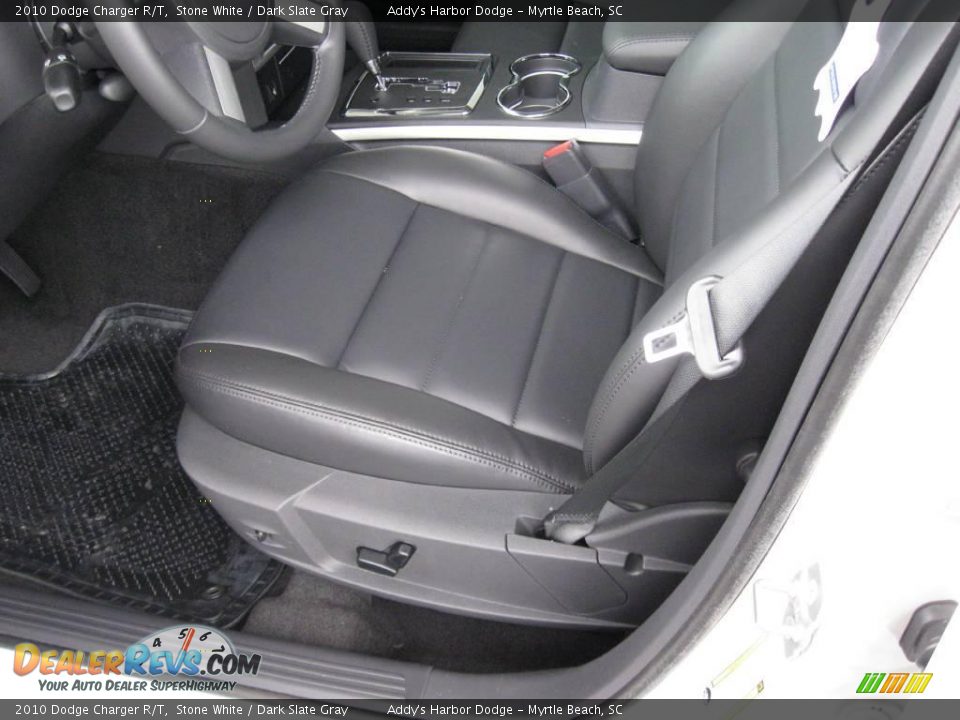 2010 Dodge Charger R/T Stone White / Dark Slate Gray Photo #14