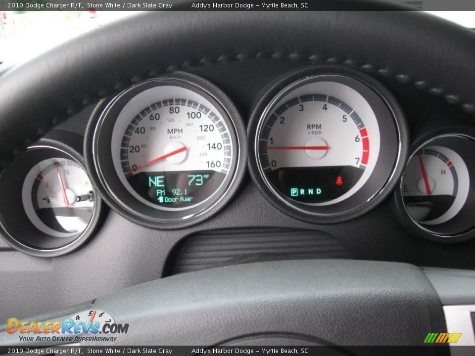 2010 Dodge Charger R/T Stone White / Dark Slate Gray Photo #22
