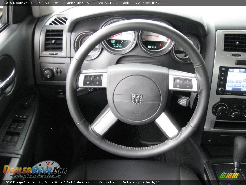 2010 Dodge Charger R/T Stone White / Dark Slate Gray Photo #23