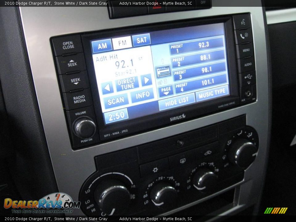 2010 Dodge Charger R/T Stone White / Dark Slate Gray Photo #26