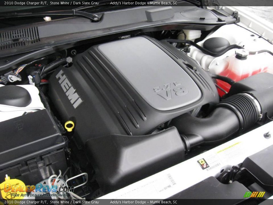 2010 Dodge Charger R/T Stone White / Dark Slate Gray Photo #27