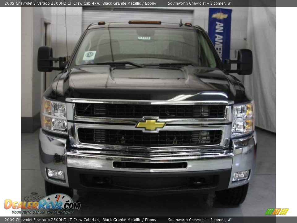 2009 Chevrolet Silverado 2500HD LT Crew Cab 4x4 Black Granite Metallic / Ebony Photo #2