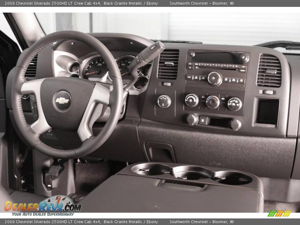 2009 Chevrolet Silverado 2500HD LT Crew Cab 4x4 Black Granite Metallic / Ebony Photo #6