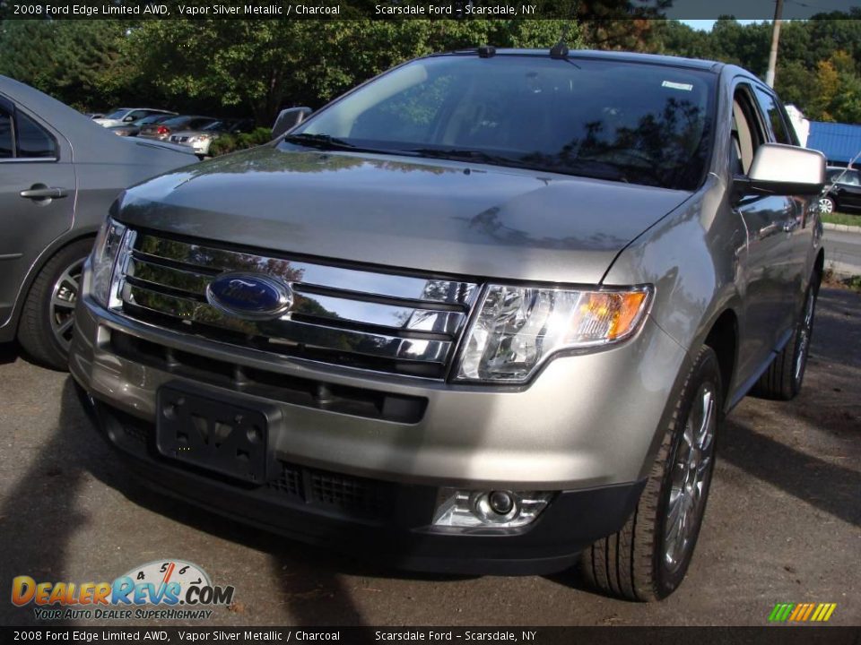 2008 Ford Edge Limited AWD Vapor Silver Metallic / Charcoal Photo #1