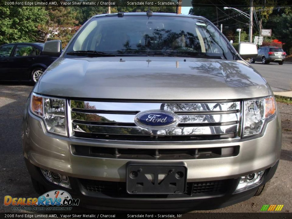 2008 Ford Edge Limited AWD Vapor Silver Metallic / Charcoal Photo #2