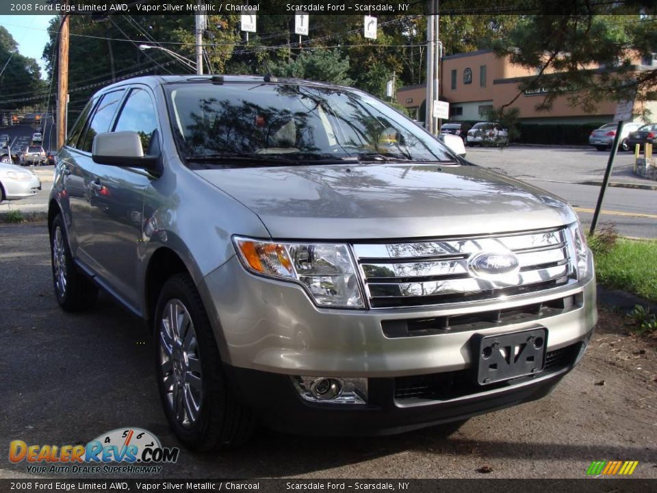 2008 Ford Edge Limited AWD Vapor Silver Metallic / Charcoal Photo #3