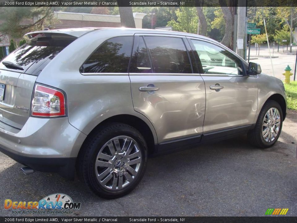 2008 Ford Edge Limited AWD Vapor Silver Metallic / Charcoal Photo #4