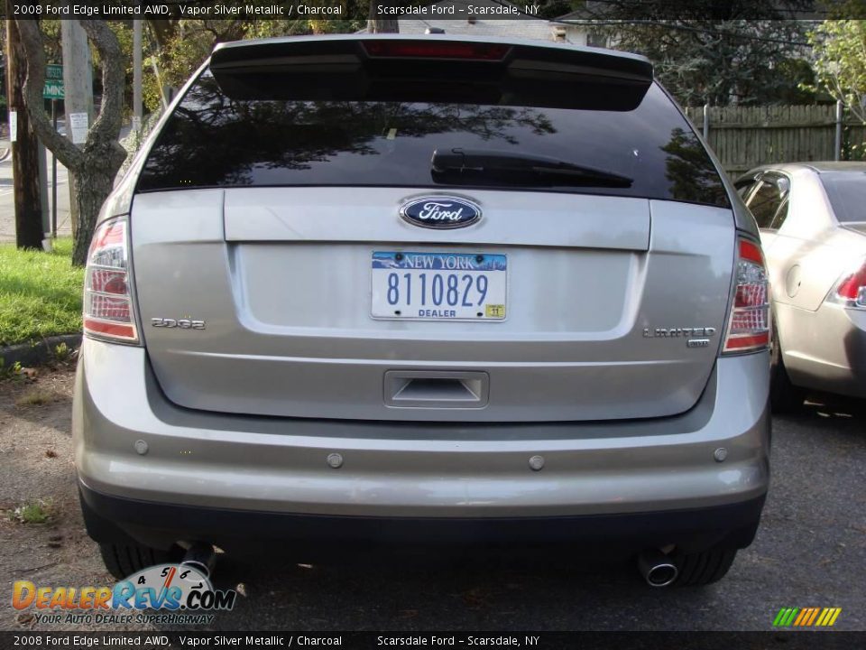 2008 Ford Edge Limited AWD Vapor Silver Metallic / Charcoal Photo #6