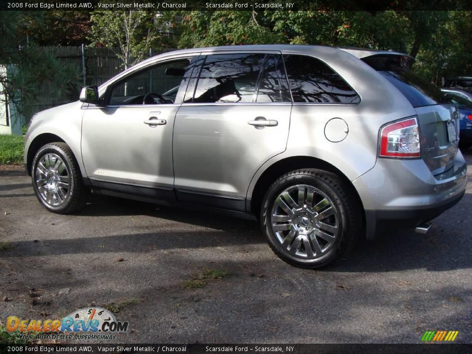 2008 Ford Edge Limited AWD Vapor Silver Metallic / Charcoal Photo #8