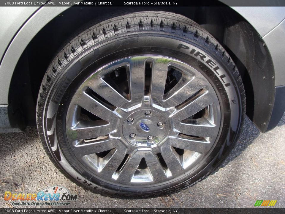 2008 Ford Edge Limited AWD Vapor Silver Metallic / Charcoal Photo #9