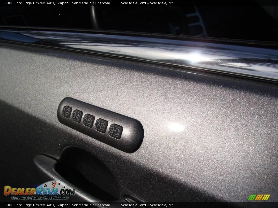 2008 Ford Edge Limited AWD Vapor Silver Metallic / Charcoal Photo #10