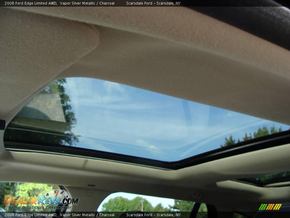 2008 Ford Edge Limited AWD Vapor Silver Metallic / Charcoal Photo #16